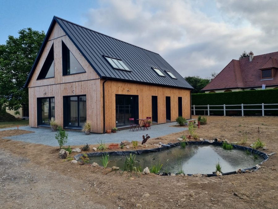 Maison en ossature bois.